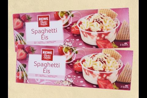 Germany: Spaghetti ice cream